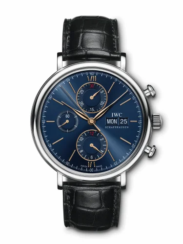 IWC Portofino Chronograph Stainless Steel / Blue IW3910-36 (IW391036)